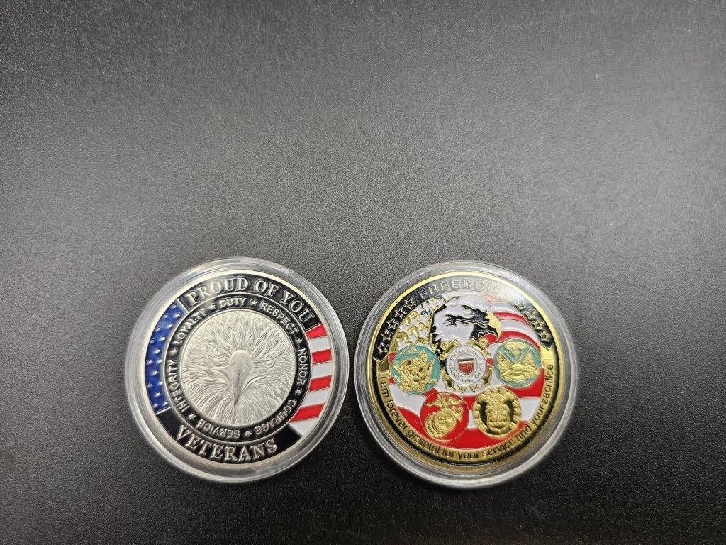 Commemorative Coin USMC ARMY NAVY USAF Military