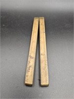 Antique Stanley No. 61 Folding Boxwood Rulers,