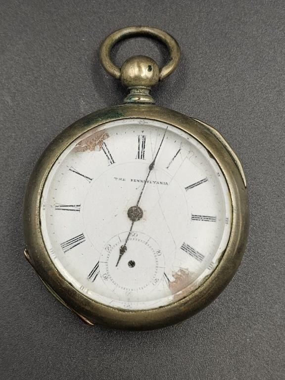 Antique 18 Size Elgin Key Wind Pocket Watch
No