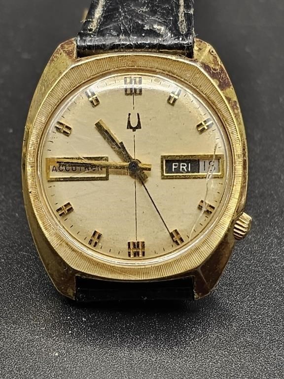 Vintage Bulova Accutron 10k Rolled Gold Plate