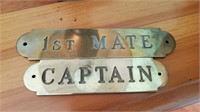 2 Pc Brass Nameplates