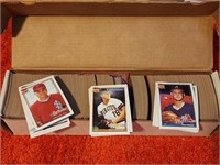 Large Box Full of 1991 Topps Baseball Cards