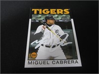 Miguel Cabrera signed baseball card COA