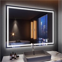 48 x 36 Inch LED Bathroom Mirror with Lights