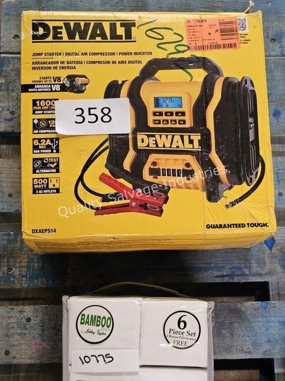 dewalt jump starter/digital air compressor