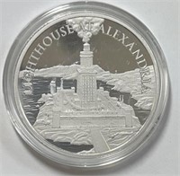Lighthouse at Alexandria 1 oz .999 Pure Silver