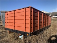 Steel Grain Box with Wooden Floor