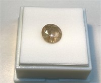 3.35ct avg 10mm Round Rutilated Quartz