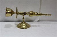 A Single Wall Mount Brass Candle Holder