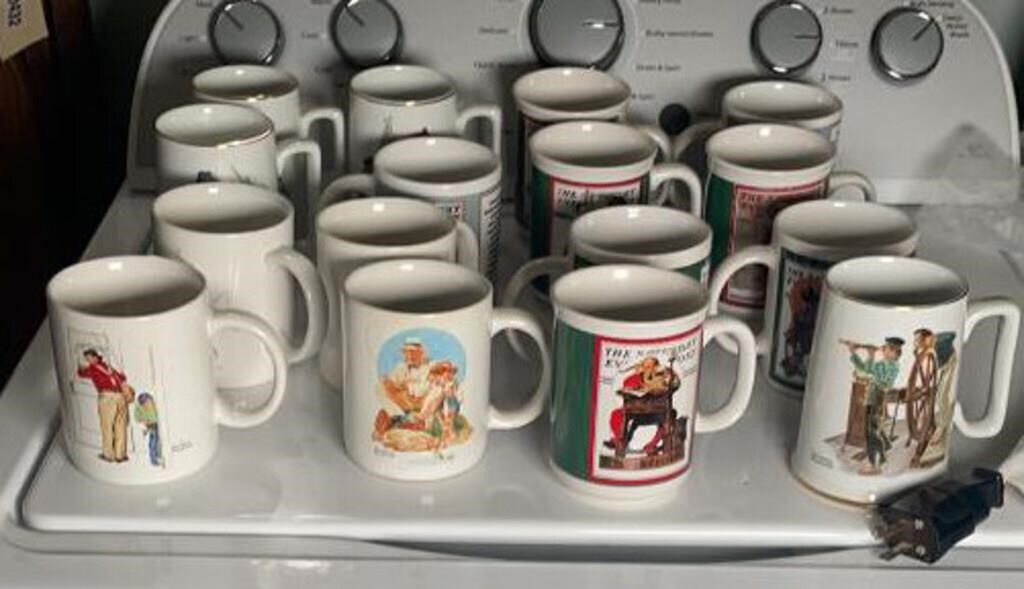 (16) NORMAN ROCKWELL CUPS