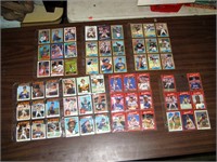 7 Sheets of Assorted Astro's Trading Cards