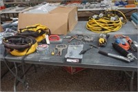 Table Lot;  2 3M Tool Bags, Welding Spls,Duct Tape