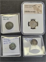 4 Ancient Foreign Coins