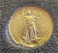 2007 $5 US Gold Liberty Coin