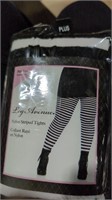Nylon striped tights