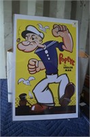 Laminated Popeye Poster
