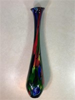 Blown Glass Vase, 21in Tall