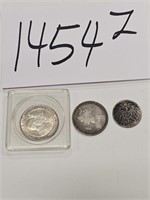 Foreign Coins with some silver SEE DESC