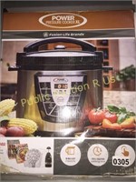 FUSION LIFE $130 RETAIL POWER PRESSURE COOKER XL