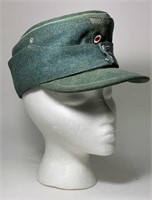German WWII Kepi Style Military Hat W/ Patch