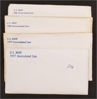 1977, ’79, ’80, ’81 Mint Sets