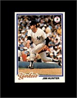 1978 Topps #460 Jim Hunter EX to EX-MT+