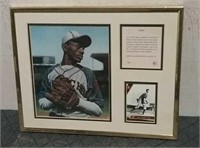 Satchel Paige Framed Memorabilia 14x11"