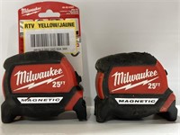 $46.00 set of two Milwaukee 48-22-0325 25 ft. x