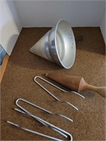 Stainless Steel Chinois And Pestle Set