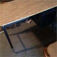 Small desk - metal sides & back