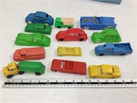 Lot of plastic cars