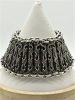 Sterling Silver Stunning Bali Panel Bracelet