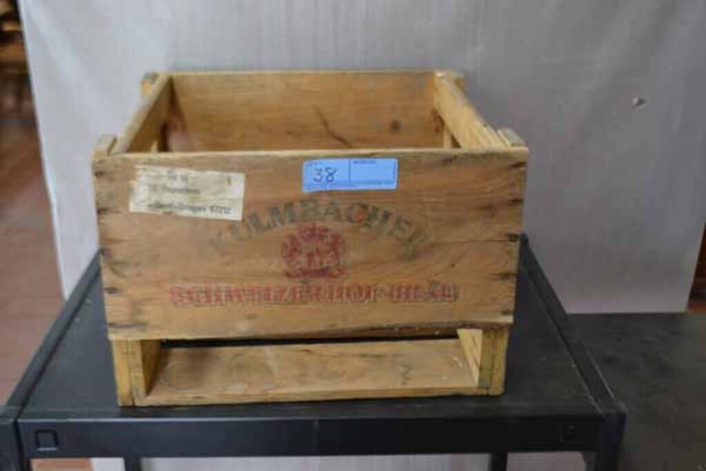 "Kulmbacher Schweizerhof-Brau" German Beer Crate
