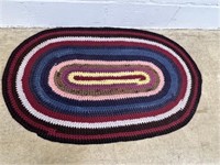Colorful Oval Braided Rug