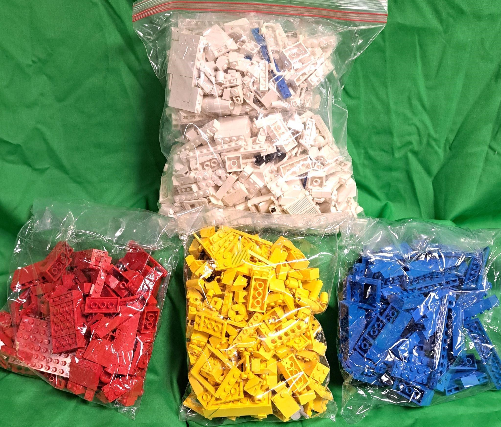 4 LARGE BAGS ASSORTED LEGO BLOCKS PIECES PARTS