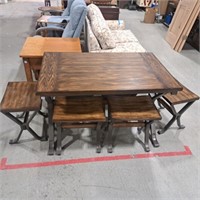 Standard Furniture Dining Table w/ 6 Stool