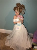 Porcelain Doll  (Wedding Dress ~ 16" T)