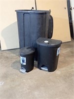 (3) Garbage Cans - NEW!