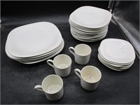 White Plates, Mugs & Saucers