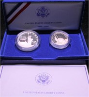 PROOF LIBERTY SILVER DOLLAR & HALF