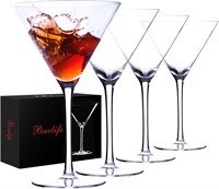 BACLIFE Martini Glasses Set of 4-8oz Coupe Glass