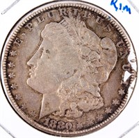 Coin 1880-CC  Morgan Silver Dollar Extra Fine