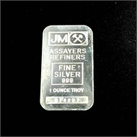 1 Troy oz. of fine silver,