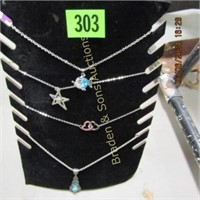 GROUP OF ASSORTED DESIGNER NECKLACES AND CARDS