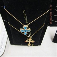 GROUP OF ASSORTED DESIGNER NECKLACES AND CARDS