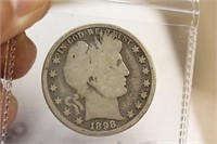 1898 Barber Silver Half Dollar