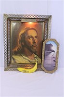 MCM Framed Jesus Portrait and Spiritiual Poem