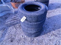 (4) 225/75/15 trailer tires with no rims