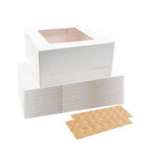B1216  TINANA Cake Box 10x10x5 White (24 PCS)