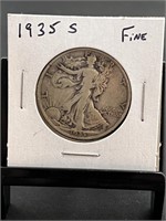 1935S Walking Liberty Half